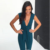 V Fitted Sexy Jumpsuit